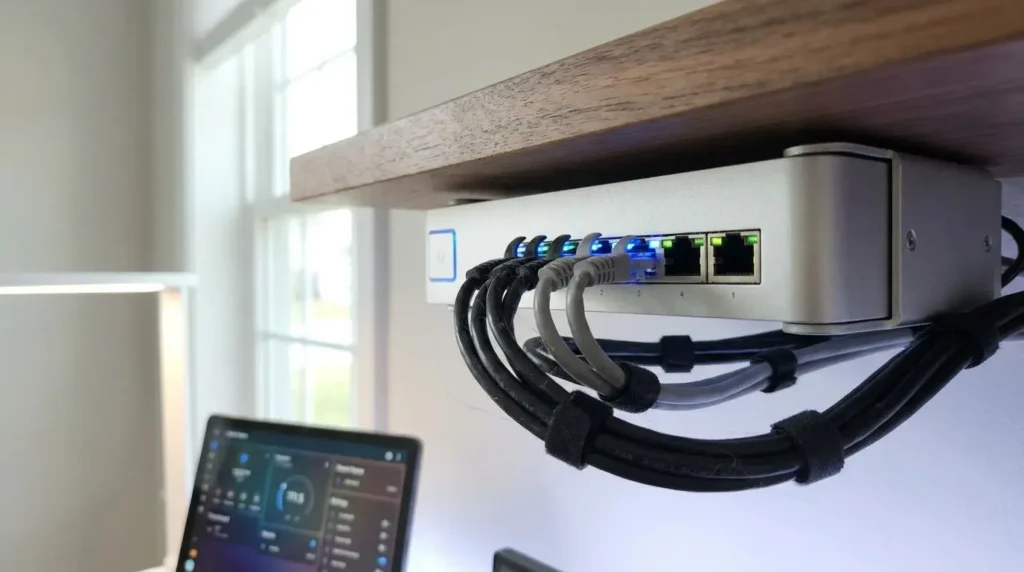 Optimisation de routeur et ports Ethernet avec l'assistance informatique à distance suisse.